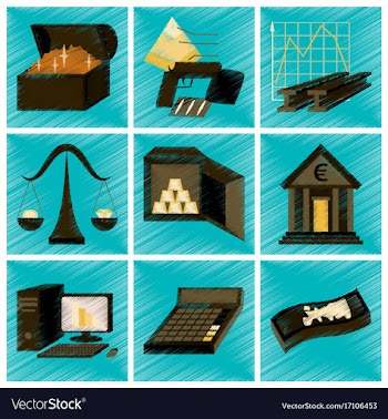 Assembly flat shading style icon economics vector image