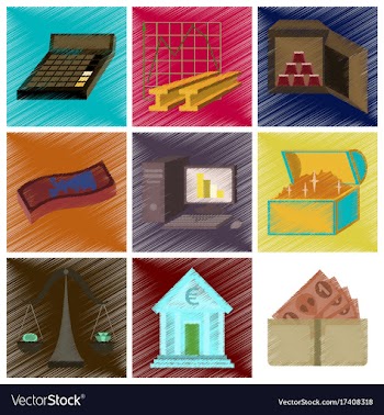 Assembly flat shading style icon economics vector image