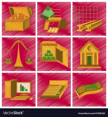 Assembly flat shading style icon economics vector image