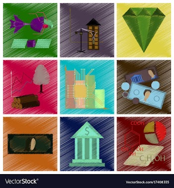Assembly flat shading style icon economics vector image