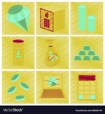 Assembly flat shading style icon economics vector image