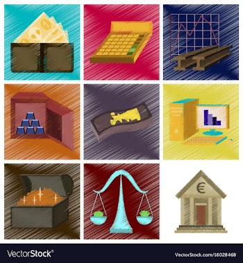 Assembly flat shading style icon economics vector image