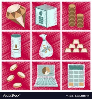 Assembly flat shading style icon economics vector image