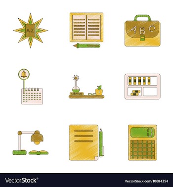 Assembly flat shading style icon education school vector image