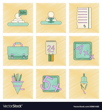 Assembly flat shading style icon education school vector image