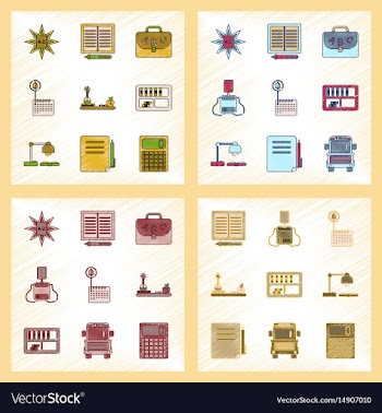 Assembly flat shading style icon education school vector image