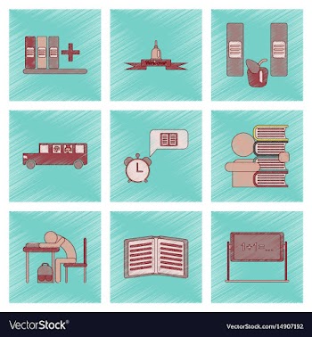 Assembly flat shading style icon education school vector image