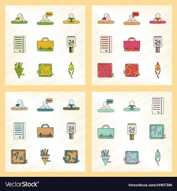 Assembly flat shading style icon education school vector image