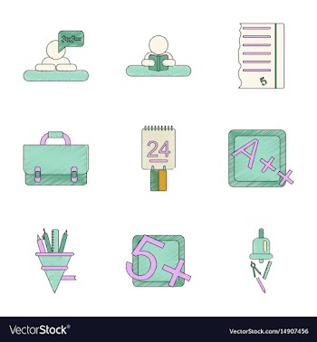 Assembly flat shading style icon education school vector image