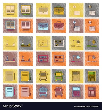 Assembly flat shading style icon education school vector image