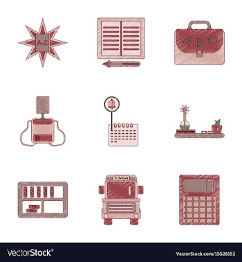 Assembly flat shading style icon education school vector image