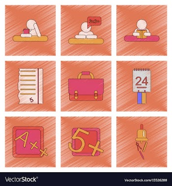 Assembly flat shading style icon education school vector image