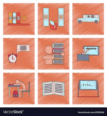 Assembly flat shading style icon education school vector image