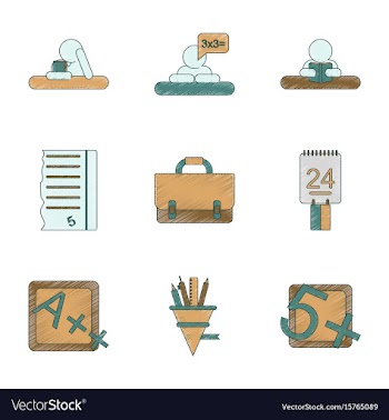 Assembly flat shading style icon education school vector image