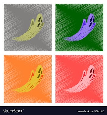 Assembly flat shading style icon ghost vector image