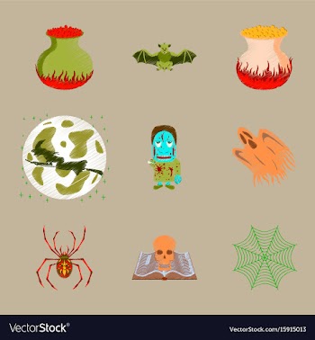 Assembly flat shading style icon halloween cute vector image