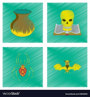 Assembly flat shading style icon halloween danger vector image