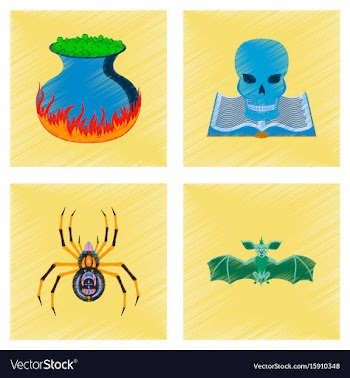Assembly flat shading style icon halloween danger vector image