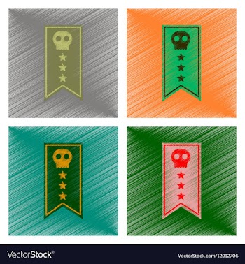 Assembly flat shading style icon halloween garland vector image