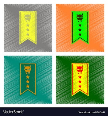 Assembly flat shading style icon halloween garland vector image