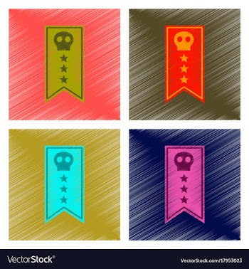 Assembly flat shading style icon halloween garland vector image