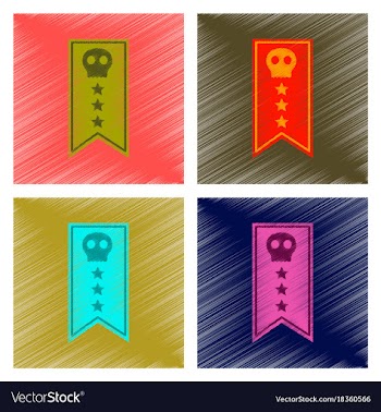 Assembly flat shading style icon halloween garland vector image