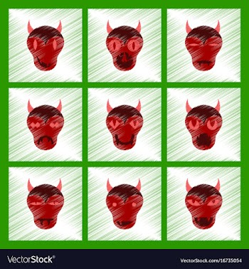 Assembly flat shading style icon halloween monster vector image