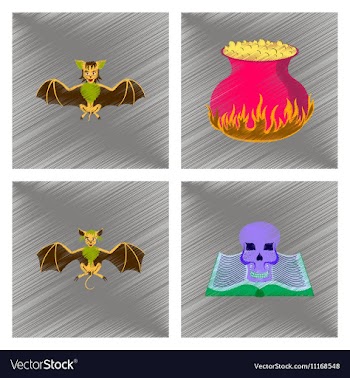 Assembly flat shading style icon halloween spider vector image