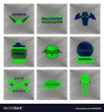 Assembly flat shading style icon halloween vector image