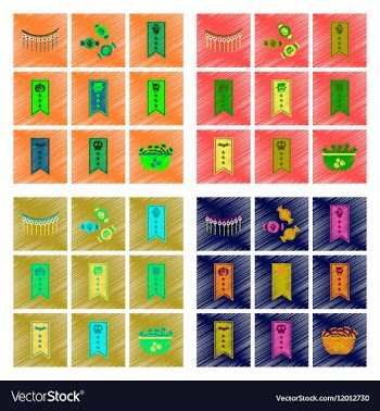 Assembly flat shading style icon halloween vector image