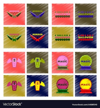 Assembly flat shading style icon halloween vector image