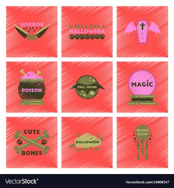 Assembly flat shading style icon halloween vector image