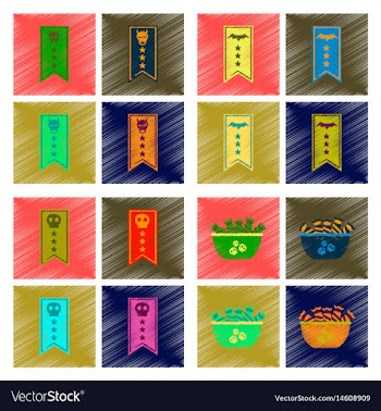 Assembly flat shading style icon halloween vector image