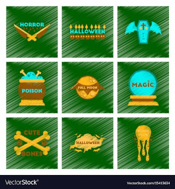 Assembly flat shading style icon halloween vector image