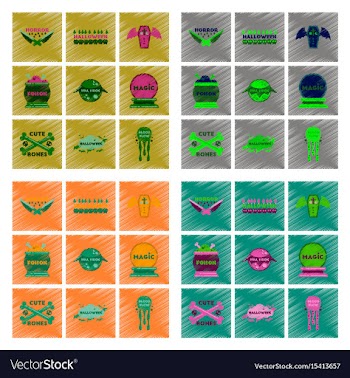 Assembly flat shading style icon halloween vector image