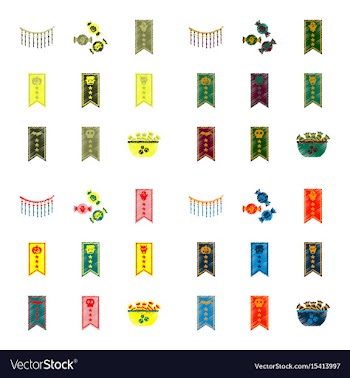 Assembly flat shading style icon halloween vector image