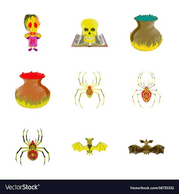 Assembly flat shading style icon halloween vector image