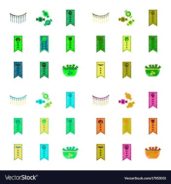 Assembly flat shading style icon halloween vector image
