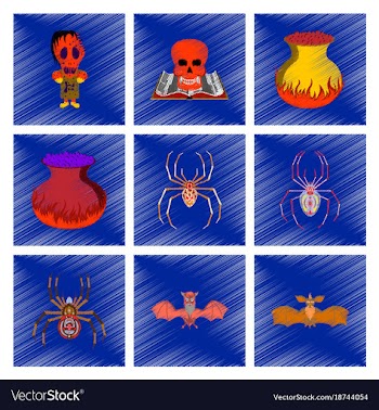 Assembly flat shading style icon halloween vector image