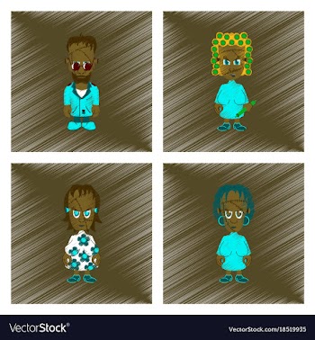 Assembly flat shading style icon halloween zombie vector image