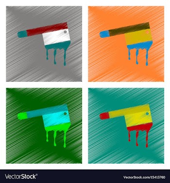 Assembly flat shading style icon knife blood vector image