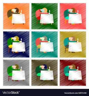 Assembly flat shading style icon man sleeping at vector image