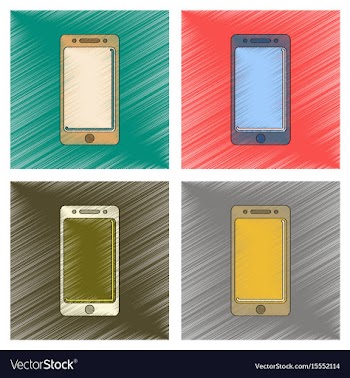 Assembly flat shading style icon mobile phone vector image
