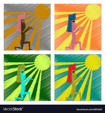 Assembly flat shading style icon mummy halloween vector image