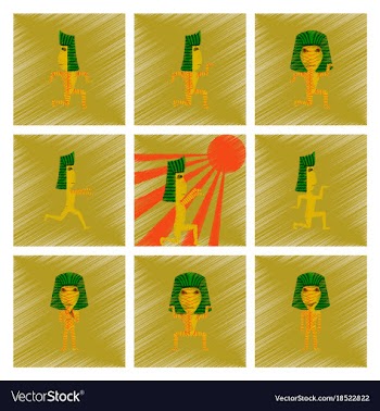 Assembly flat shading style icon mummy halloween vector image