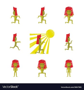 Assembly flat shading style icon mummy halloween vector image