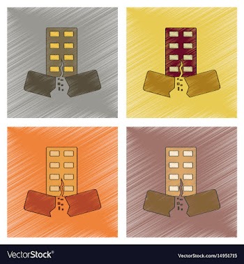 Assembly flat shading style icon natural disaster vector image