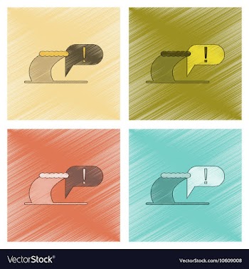 Assembly flat shading style icon ocean tsunami vector image