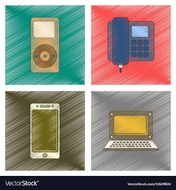 Assembly flat shading style icon office music vector image