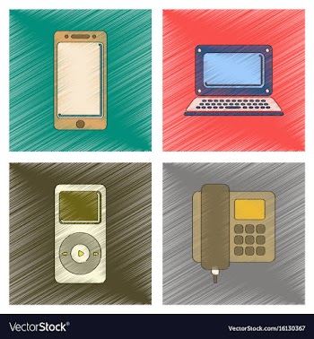 Assembly flat shading style icon office music vector image